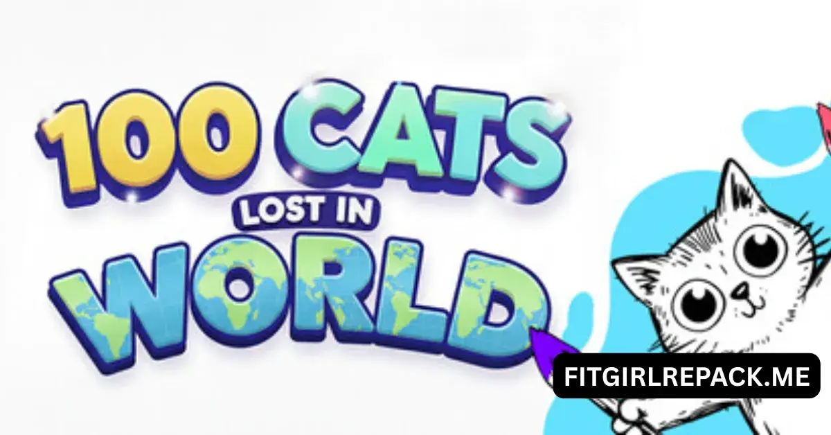 100 Cats Lost In World Find & Color