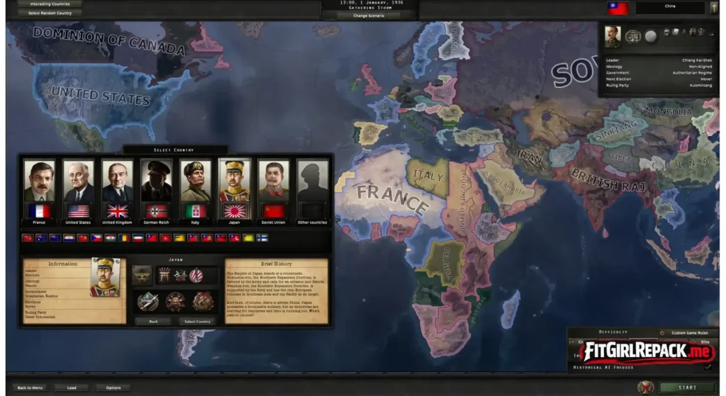 Hearts of Iron IV Free Download for PC (v1.16.2)